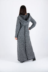 Hooded Knitted Dress LINDA - EUG FASHION