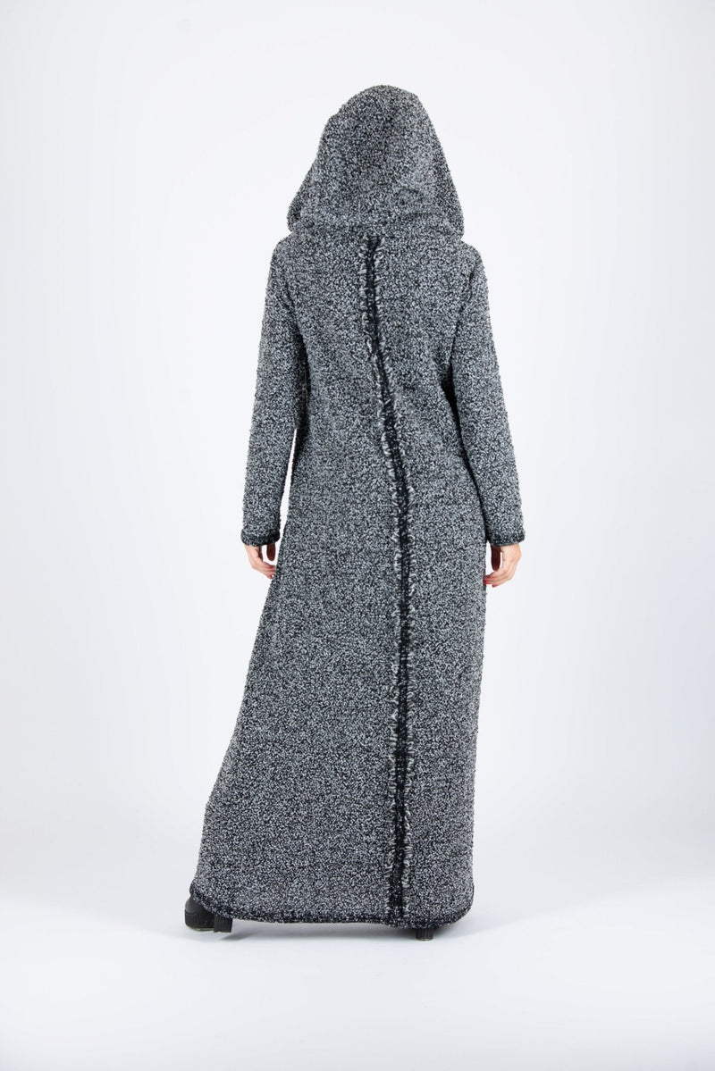 Hooded Knitted Dress LINDA - EUG FASHION