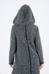 Hooded Knitted Dress LINDA - EUG FASHION