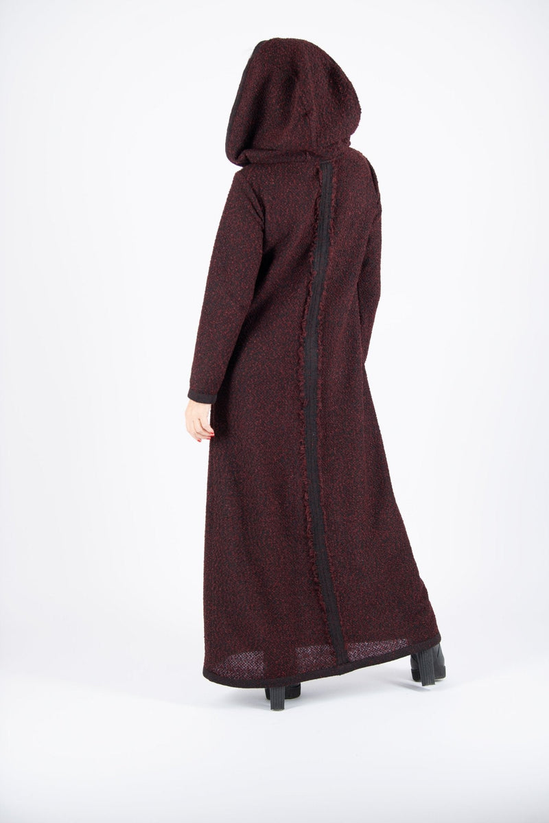 Hooded Knitted Dress LINDA - EUG FASHION