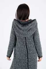 Hooded Knitted Dress LINDA - EUG FASHION