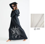 Hooded Octopus Printed Dress TINA - EUG FASHION