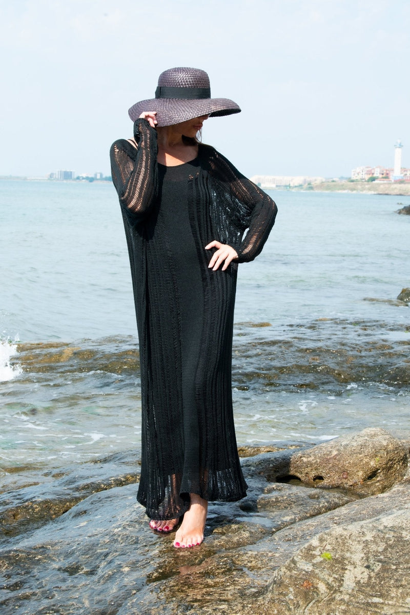 Knitted Beach Kaftan DANA SALE - EUG FASHION