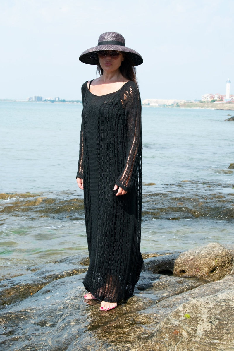 Knitted Beach Kaftan DANA SALE - EUG FASHION