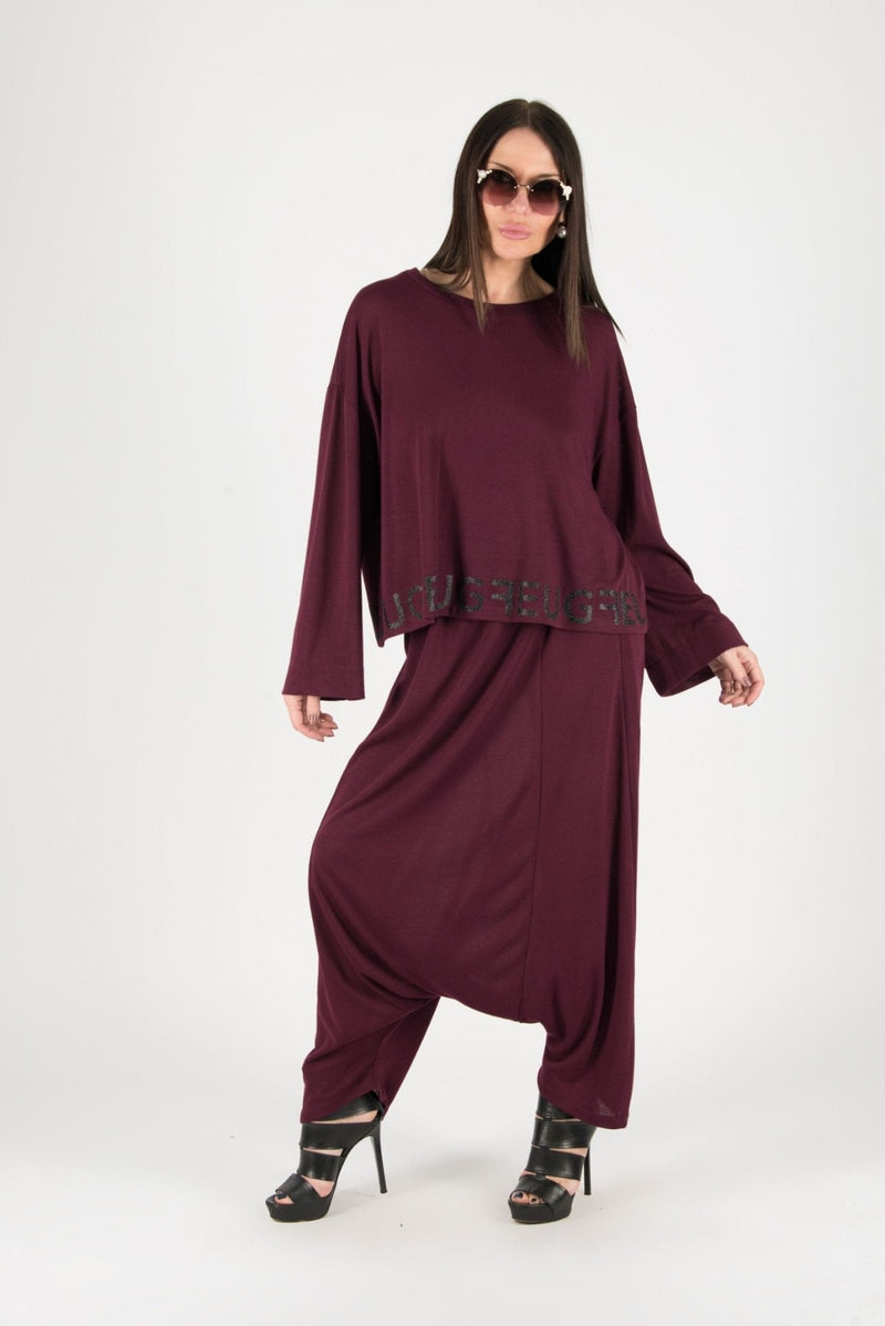 Elena Knitting Harem Outfit D FOLD CLOTHING