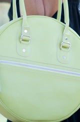 Lemon Green Leather Bag MARKIZA/BARISTA - EUG FASHION