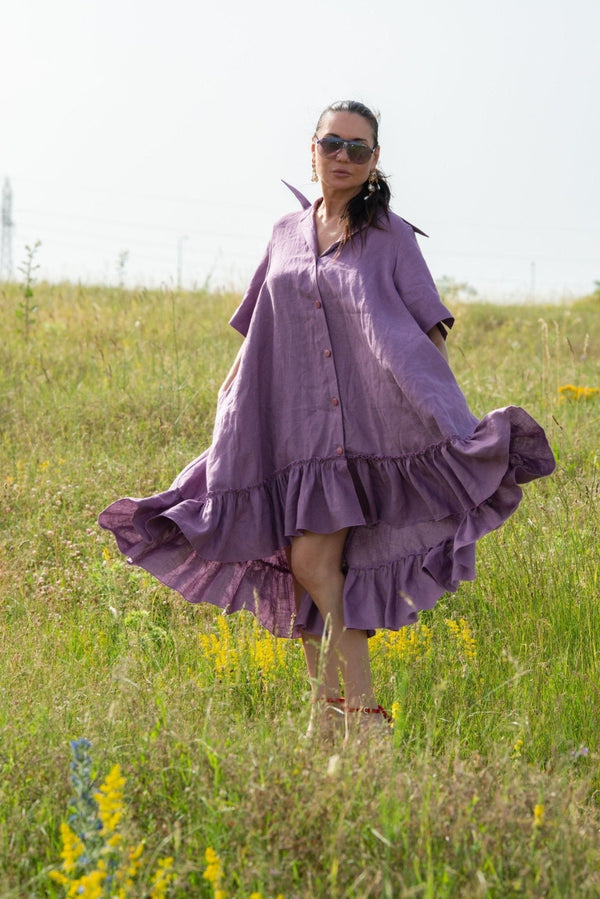 Linen Dress VALERIA - EUG FASHION