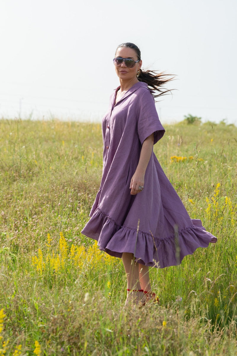 Linen Dress VALERIA - EUG FASHION