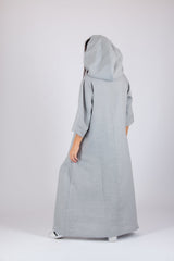 DOMENICA Linen Hooded Dress - D FOLD Clothing