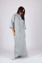 DOMENICA Linen Hooded Dress - D FOLD Clothing