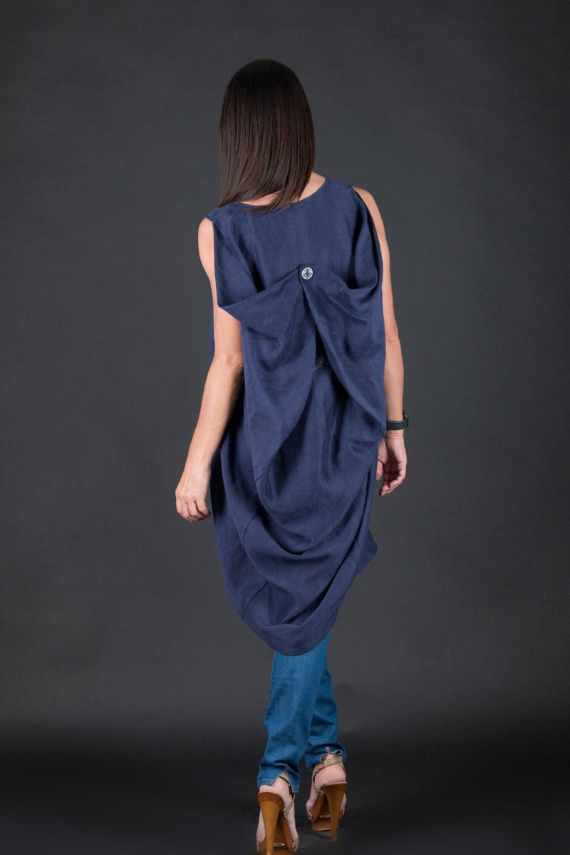 Linen Long Tunic JUDY - EUG FASHION