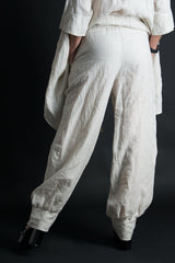 ANITA Linen Harem Loose Pants - DFold Clothing