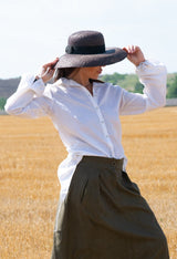 Linen Shirt with long sleeves JENNA - EUG FASHION