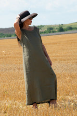 Linen Sleeveless Dress