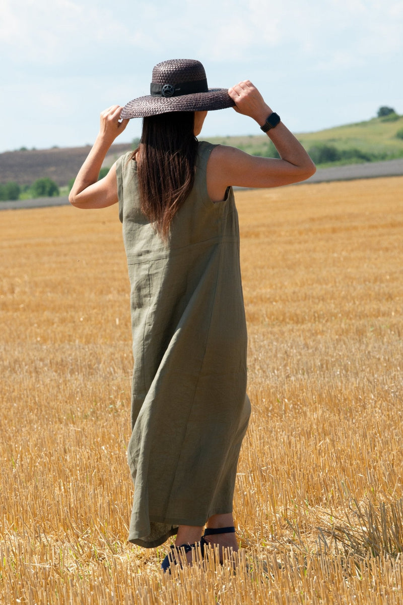 Linen Sleeveless Dress