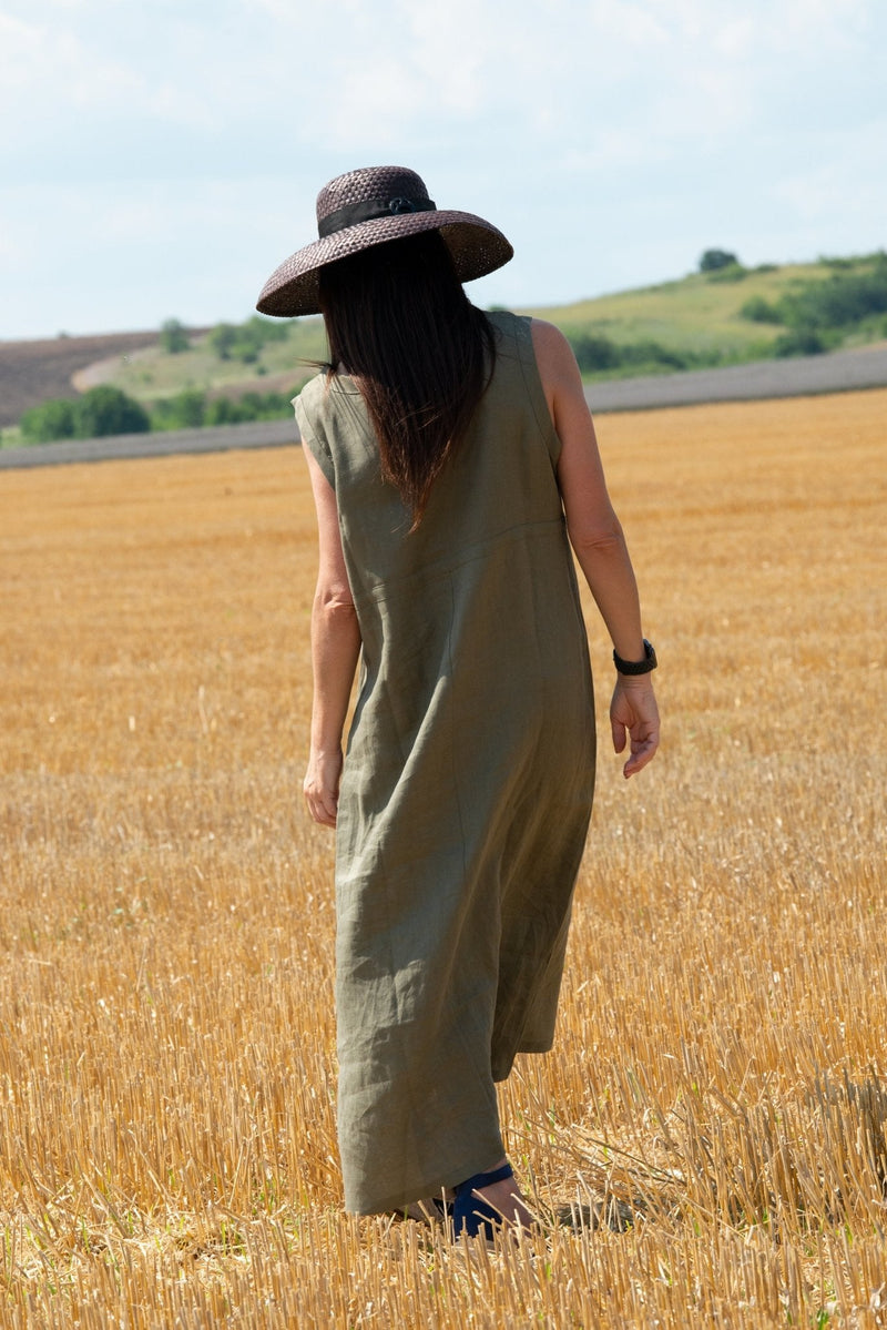 Linen Sleeveless Dress