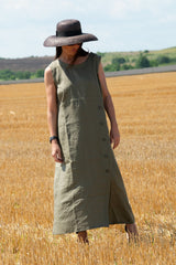 Linen Sleeveless Dress