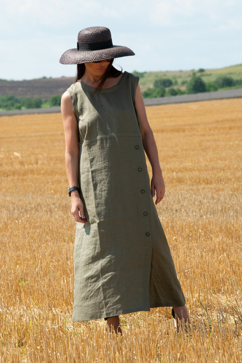 Linen Sleeveless Dress