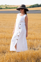 Linen Summer Casual Dress PRIMA - EUG FASHION