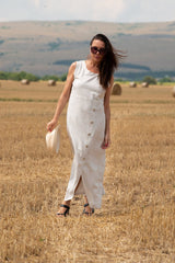 Linen Summer Casual Dress PRIMA - EUG FASHION