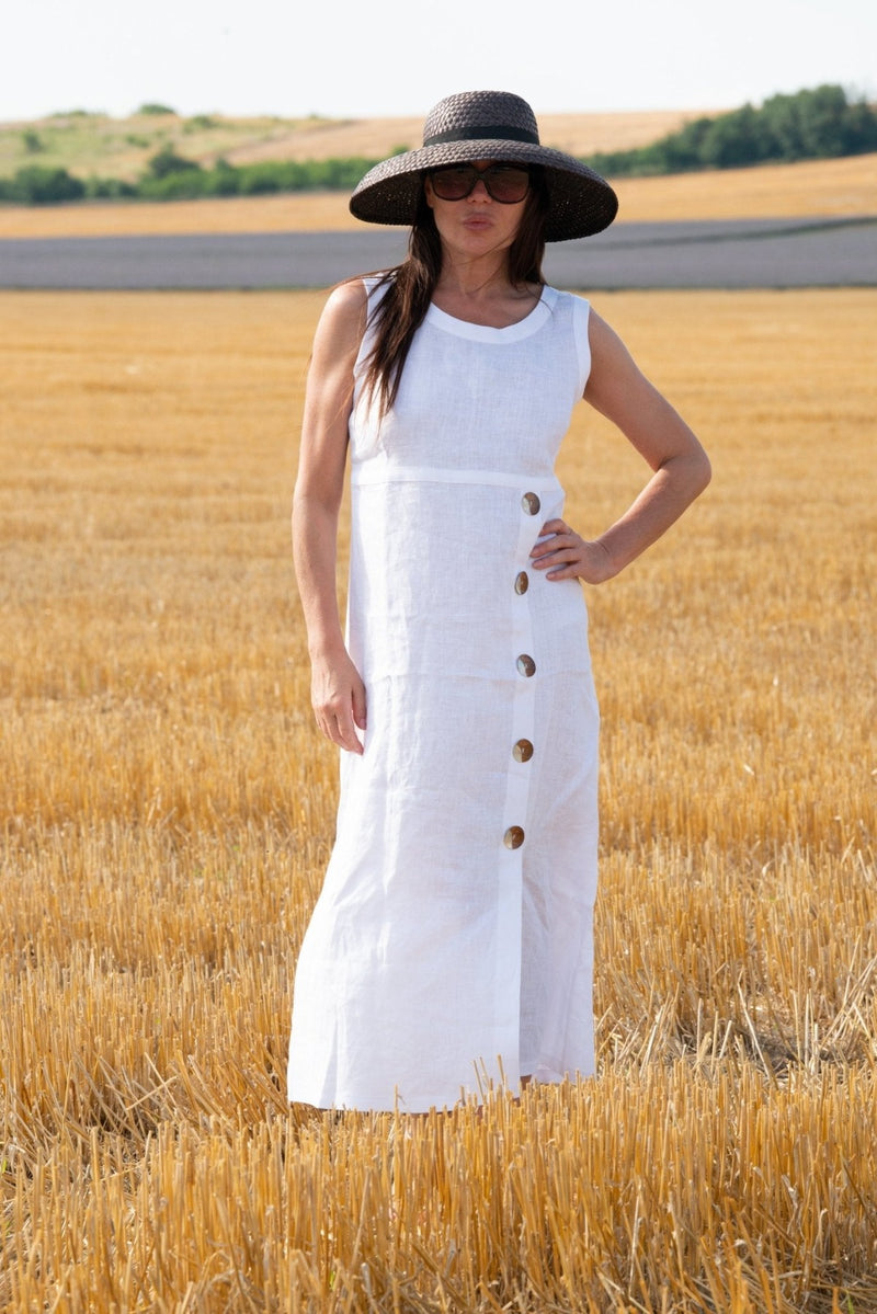 Linen Summer Dress PRIMA -D FOLD Clothing