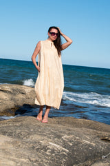 Linen Summer Dress SHEILA - D FOLD Clothing