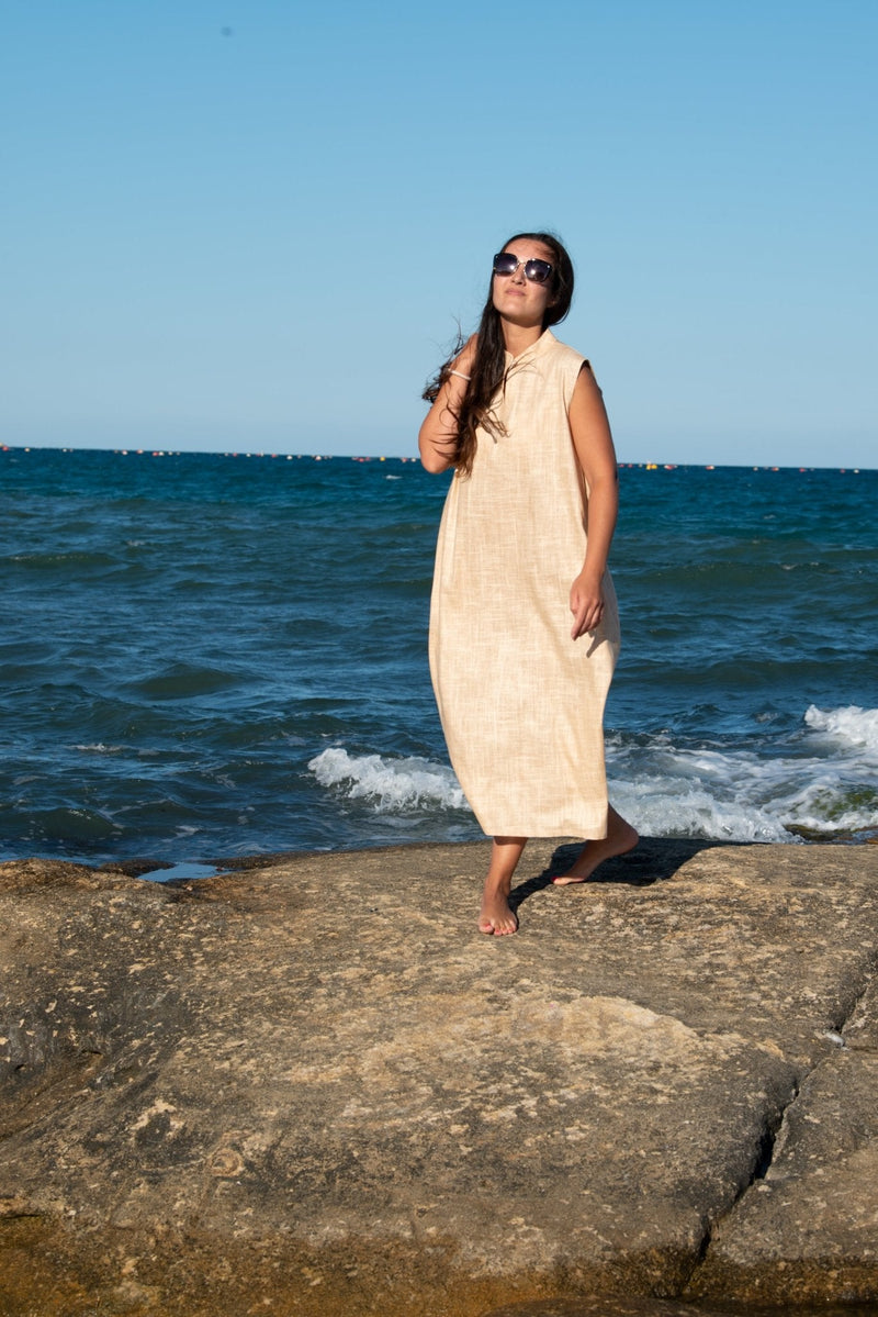 Linen Summer Dress SHEILA - D FOLD Clothing