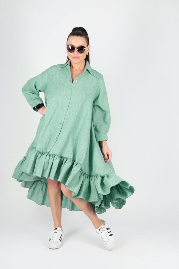 Linen summer Dress VANESA - EUG FASHION