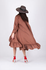 VANESA Linen summer Dress - D FOLD Clothing