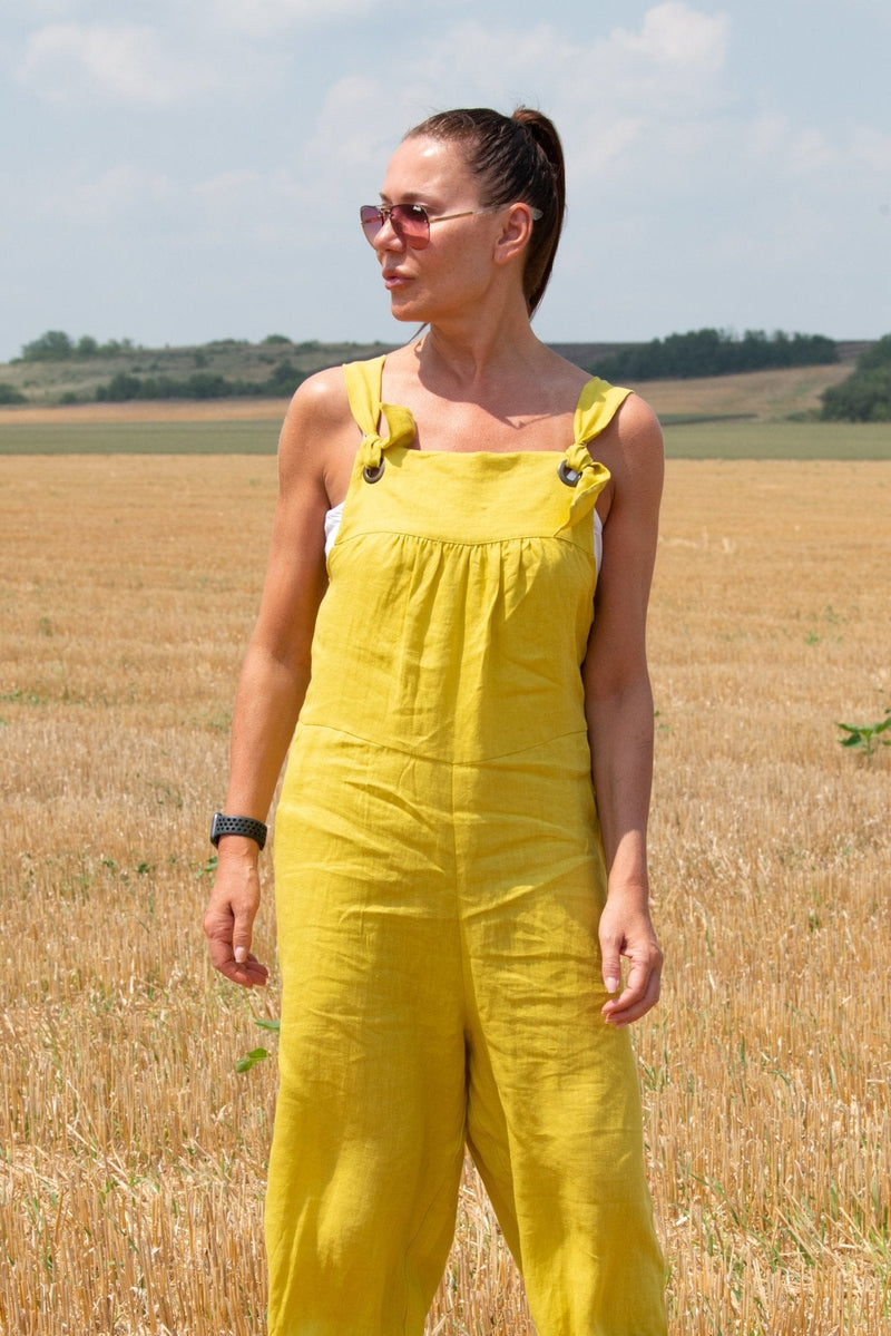 Linen Summer Jumpsuit ROME - EUG FASHION