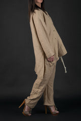 DFold Clothing - CLARA Linen Tunic - Side View