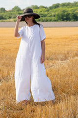  DFold Clothing: VALENTIN Linen Wide Plus Size Jumpsuit