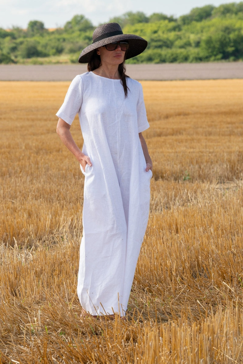  DFold Clothing: VALENTIN Linen Wide Plus Size Jumpsuit