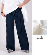 NASY Linen Wrap Pants - D FOLD Clothing