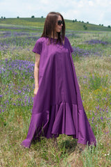 Long Cotton Summer Dress DIVA - EUG FASHION