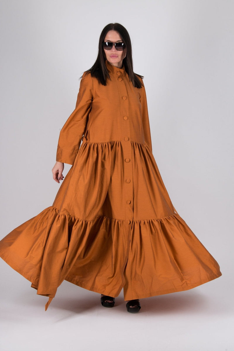 Long flounces Kaftan KIM SALE - EUG FASHION