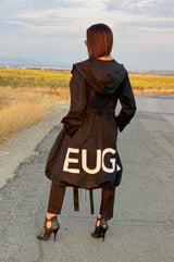 Long Hooded Raincoat EUGF - EUG FASHION
