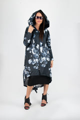 Long Hooded Raincoat MARY - EUG FASHION