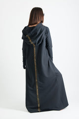 Long Hooded Trendy Dress TINA - EUG FASHION