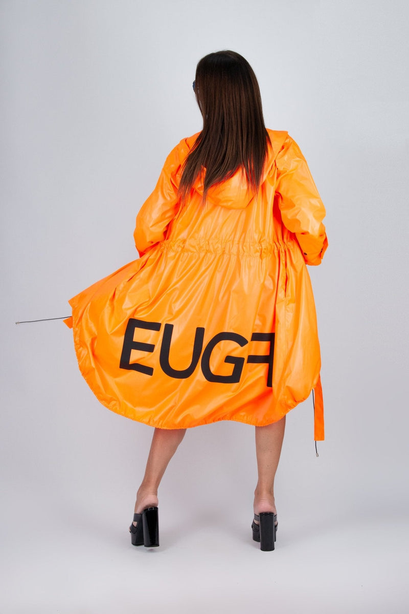 Long Hooded Windbreaker EUGF - EUG FASHION