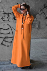 Long Hooded Women Dress IREN - EUG FASHION