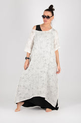 Long Linen dress in 2 parts Lori - EUG FASHION