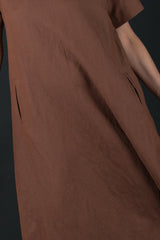 Long Linen summer Dress Renee - EUG FASHION