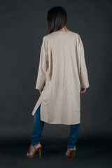 Long Linen Top Claudia - EUG FASHION