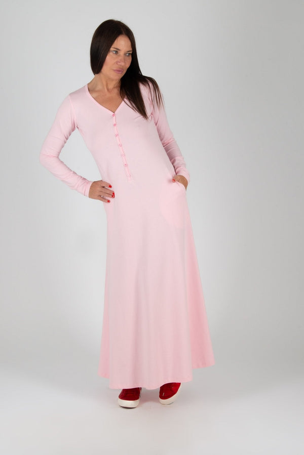 Long Sleeves Jersey Dress ROSALIA - EUG FASHION
