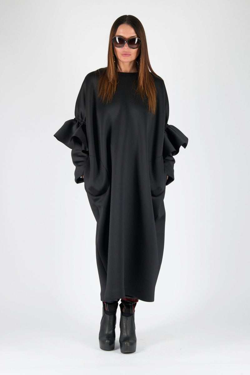 Long Winter Neoprene Dress NOA - EUG FASHION