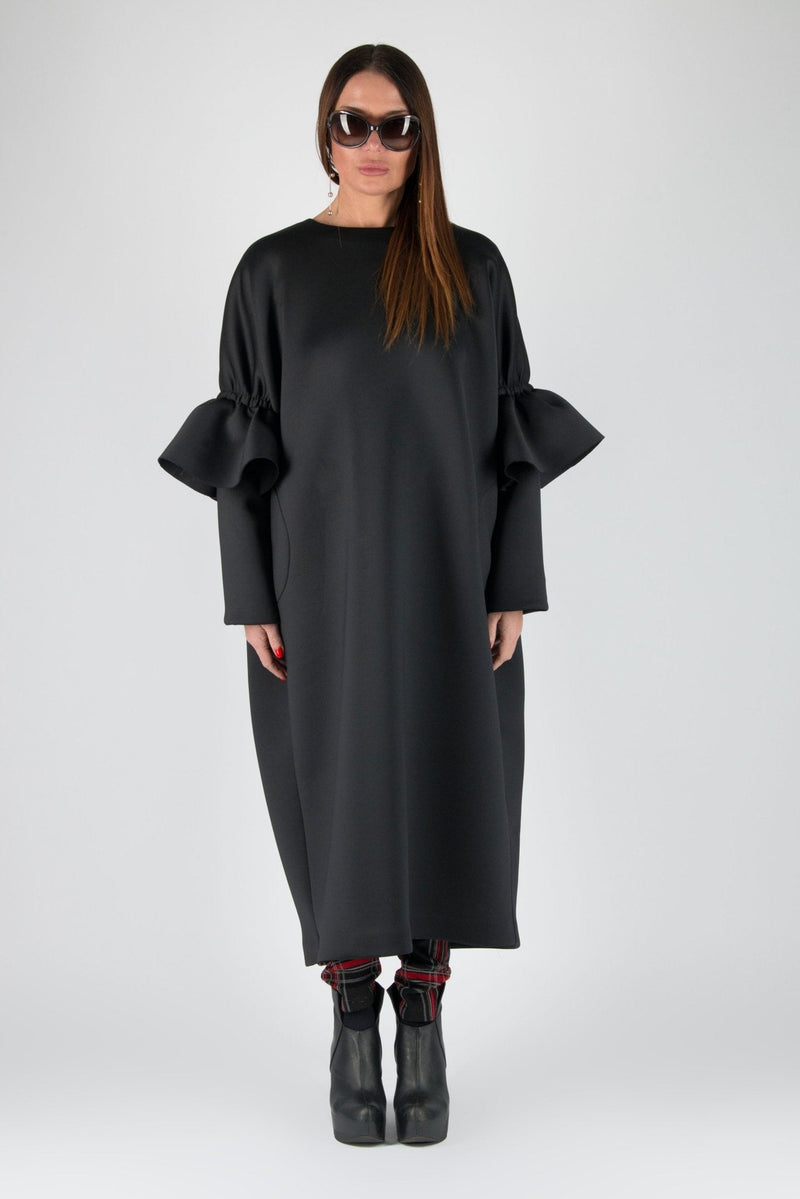 Long Winter Neoprene Dress NOA - EUG FASHION