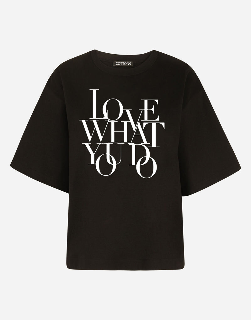 Love Text T-shirt - EUG FASHION