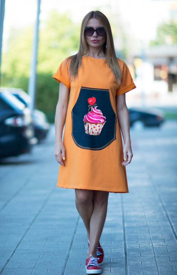 Midi Print Dress MAGNOLIA SALE - EUG FASHION