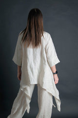 Natural Linen Tunic Sabrina - D FOLD Clothing